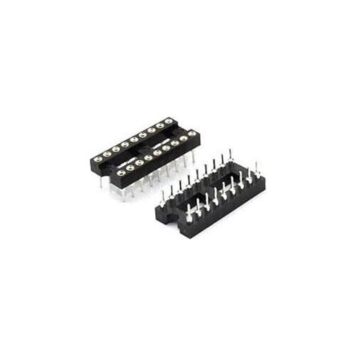 26PCS 18 Pin Round DIP IC Socket Adapter 18Pin Pitch 2.54mm Connector