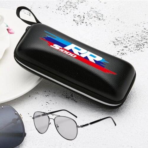 For BMW S1000RR 2010 2011 2015 2016 2017 2018 2019 2020 motorcycle accessories Black leather glasses Case sunglasses Case Box