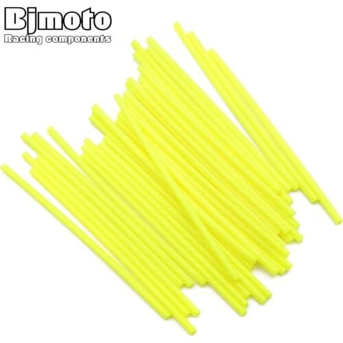 BJMOTO Motocross Dirt Bike Enduro Off Road 7" Rim Wheel Spoke Skins Wrap Tubes Decor For EXC f DR DRZ RM RMX RMZ 85 125 250