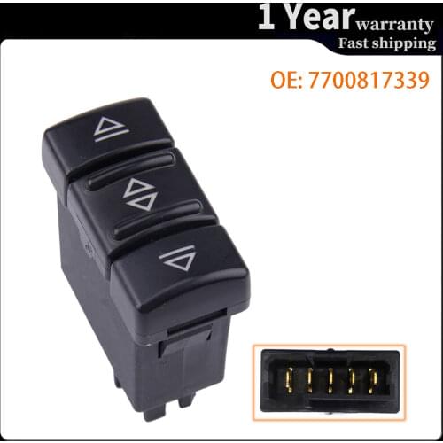 Window Switch Regulator Control Lifter Button For Renault 19 II 2 7700817339