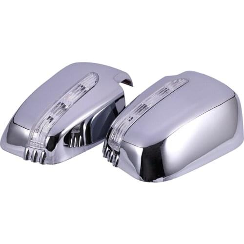 Car Door Mirror Covers with LED for Mitsubishi Triton L200 2005-2014 Pajero Sport 2011