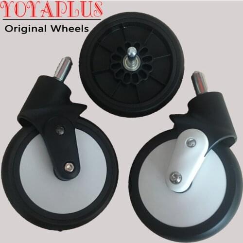Original Yoyaplus Yoya Plus Stroller Replace Part Front Wheels Pushchair Back Rubber Wheel Kids Yoya Pram Stroller Accessories