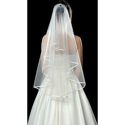 Women White Bride Wedding Veil WITH COMB head hair Accessory Veils Bride