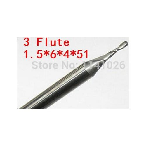 10pcs/set 1.5MM 3 Flute HSS & Aluminium endmill milling cutter CNC Bit Milling Machine tools Cutting tools.Lathe Tool,router bit