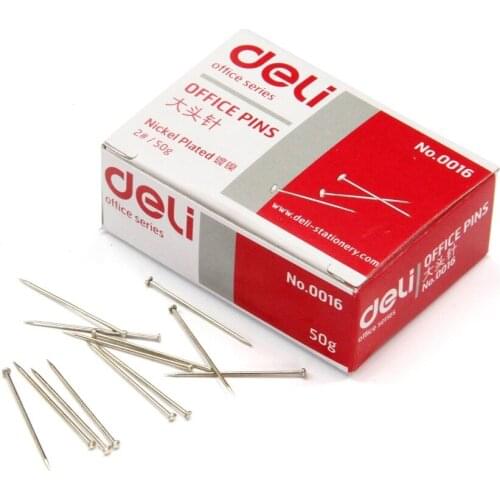 Stationery 0016 pin straight boxed pin 50 pieces / box office supplies school supplies push pins