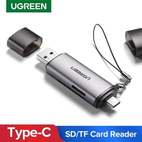 Ugreen Card Reader USB Type C to SD Micro SD TF OTG CardReader for PC Laptop Accessories Smart Memory SD Card USB 3.0 Adapter