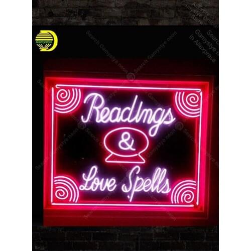 Neon Sign Reading Love Spells Neon Bulb sign handcraft Beer Decoratives Advertisement Sign Lighting Impact Pub Bar Signs Impact