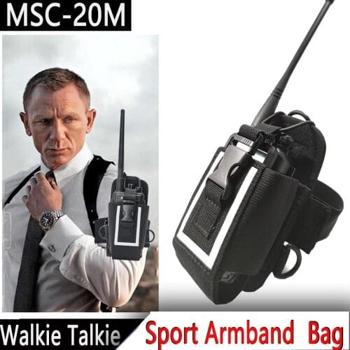 NEW ABBREE MSC-20M Big Nylon Pouch Bag Carry Case for BaoFeng UV-5R UV-82 UV-9R Plus YAESU TYT WOUXUN Mototrola Walkie Talkie