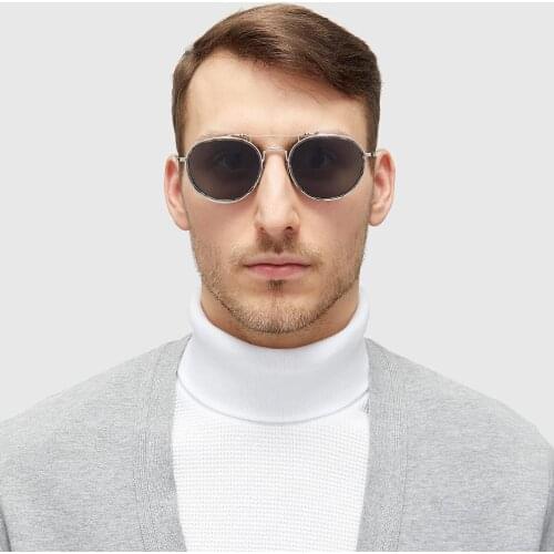 New Thom Brand Design Polarized Sunglasses Classic Pilot Anti Glare Men Women Retro Double Beam UV400 Protection Sun Glasses
