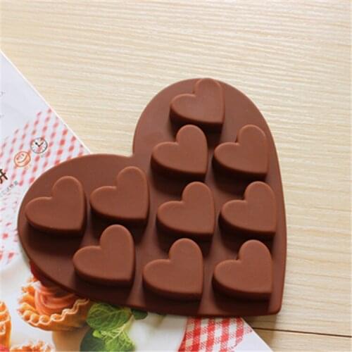 Silicone chocolate mold cookies mold Heart In Love Shape Fondant Cake Tools Cake Decorating 1PCS