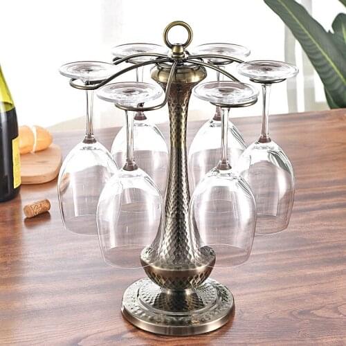 Glass hanger Cup Display Baskets Wine Rack Holders Bar Storage Iron Stand Kitchen Organizer Home Decor