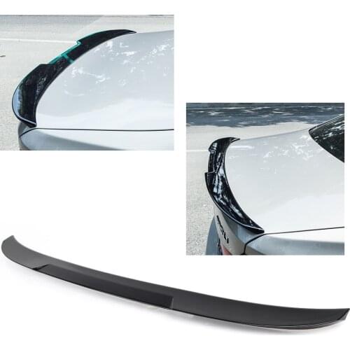 M4 Style Car Rear Tail Trunk Lip Spoiler Wing Trim For BMW 5 Series G30 Sedan 4-Door 2017 2018 2019 Gloss Black ABS Plastic