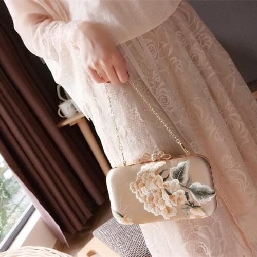 Hanfu Bag Ancient Style Celebrity Banquet Small Clutch 2021 Clutch Bag Cheongsam Bag Chinese Style Embroidery Women