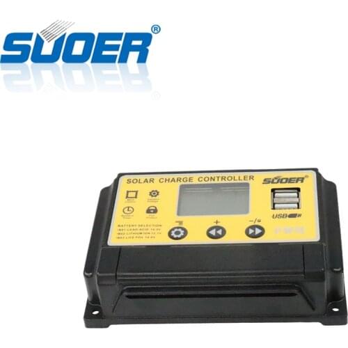 Suoer【 PWM Charge Controller 】12V 24V 30A Intelligent PWM Solar Charge Controller from Foshan( ST-S1230