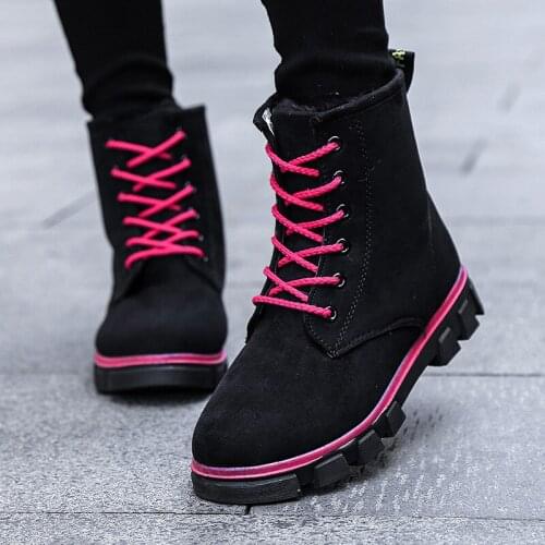Waterproof Women Snow Boots With Plush Fashion Keep Warm Outdoor Shoes Big Kids & Adult Winter Martin Boots Size 35-40