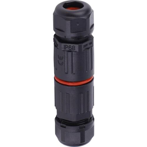 10PCS IP68 300V Waterproof Electrical Wire Cable 3Pin Connector Outdoor Plug Socket IP68 waterproof rating Applicable power supp