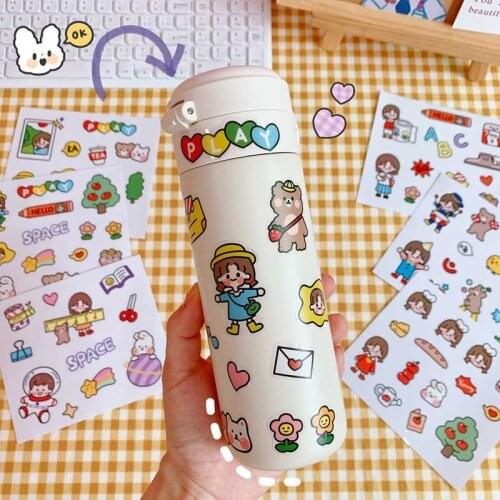 Cute Cartoon Girls Stickers Waterproof Skateboard Luggage Guitar Laptop Funny Graffiti Sticker Kid Toy Computer Phone Decoration