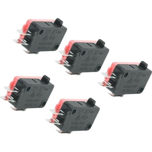High Quality 16A 250VAC 4A 250VAC Srew Connector Actuator Limit Micro Switch 5 Pcs