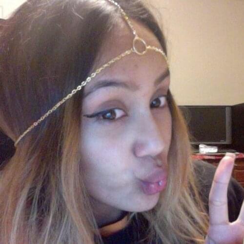 2018 Hot New Bohemian Women Circle Drop Head Chain Jewelry Forehead Dance Headpiece Hair Band accessoires cheveux mariage