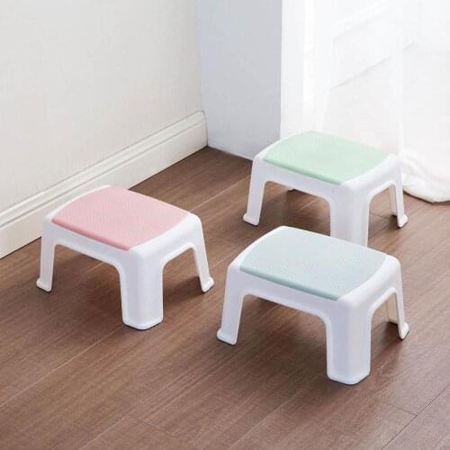 1Pc Thicken Plastic Small Stools Living Room Non-slip Bath Bench Children Stool Changing Shoes Stool Kids Furniture Household