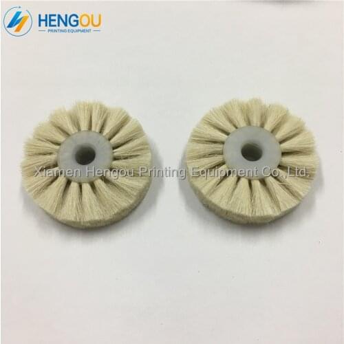 10 Pieces Free Shipping Ryobi Printing Machine Soft Brush Wheel 50x15x8mm