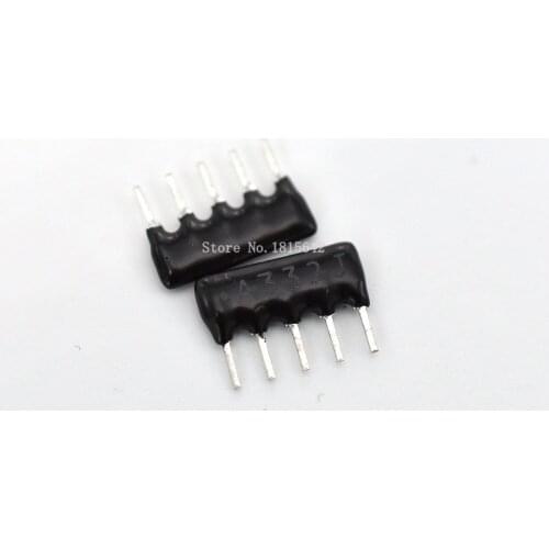 50PCS DIP exclusion 5pin 3.3K 3K3 ohm 5 PINS A332J 3.3KR Network Resistor array A05-332J