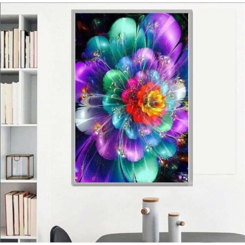 2019 diamond embroidery full square flowers 5D diamond mosaic Sale DIY Diamond Painting Full Beautiful Flower Home Wall Sticker