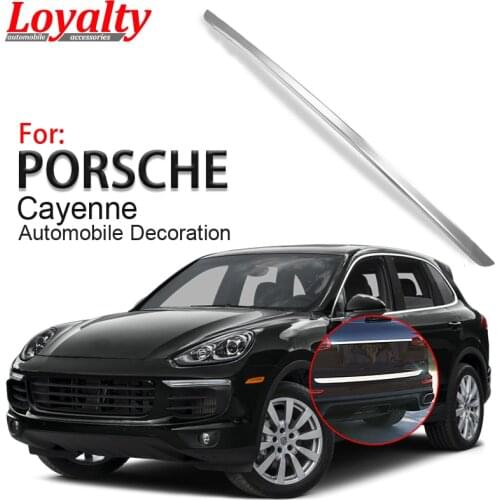 Loyalty for Porsche Cayenne 2015 2016 2017 Rear Trunk Bottom Bumper Cover Trim Stainless Streel Car Accessories