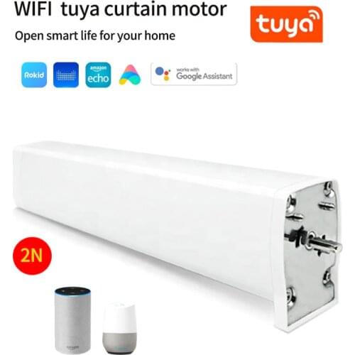투야 tuya wifi electrical Curtain motor tuya app dooya Remote Control work for Alexa Google home 스마트 커튼 모터 for smart home