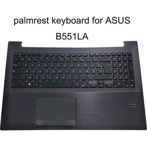 French azerty keyboards touchpad keyboard For ASUS B551LA B551 B551L B551LG B551LP FR notebook pc brown Palmrest 90NB03K1 R30040