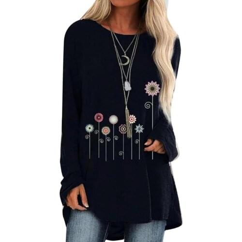 Women T-shirts Skin-friendly Breathable Fabric Cotton Round Neck Floral Print T-Shirt Tops camisetas de mujer футболка женский