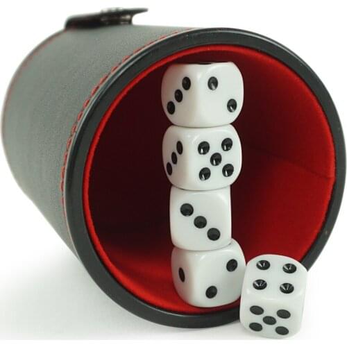 Manufacturer Custom Black Dice Cup With Red Casino Dice Cups in The Lid