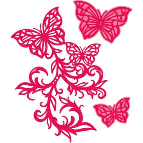 Julyarts Butterfly Branches Dies Scrapbooking Futting Dies 2021 For Diy Scrapbooking Decorative Photo Album Engraving Diy Paper