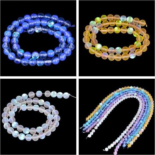 8MM Round Loose Beads Amethysts Dreamy Round Diy Bracelet Necklace Earing Jewelry Craft Natural Aqua Aura Quartz Crystal Quartz