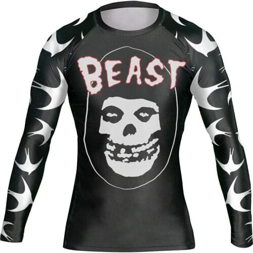 Mens Beast Grappling Jiu Jitsu Training No Gi Compression Baselayer