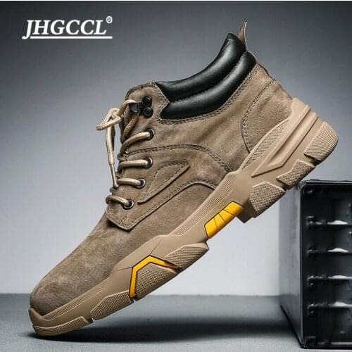 Mens Martin boots fashion Mens casual shoes Cross border large size mens shoes leisure sports shoes mountaineerin A19
