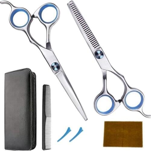 Hairdressing Scissors Set, Professional Thinning Scissors and Sharp Hairdressing Scissors Home Hair Cutting Kit