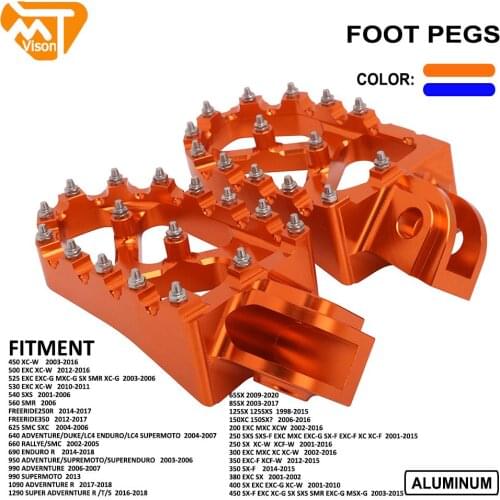Motorcycle FootRest Footpeg Foot Pegs Pedals For KTM SX XC EXC MXC XCW EXCG SMC SXC SXF SXS SMR FREERIDE 65 85 125 150 250-1290