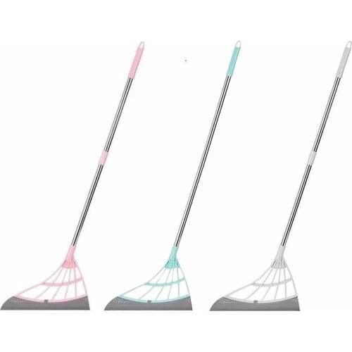 2-in-1 Sweeper Magic Broom Multifunctional Adjustable Wiping Sweeper Floor Squeegee Hair Remover Squeegee For Shower