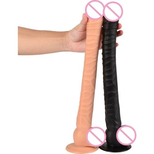 16.5inch Super Long Textured Dildo Realistic Huge Suction Cup Dildo With Sucker Artificial Fake Penis Dick Sex Toys For Woman