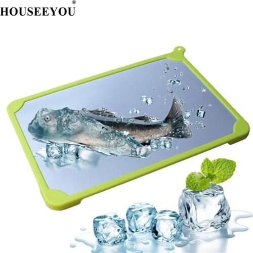 HOUSEEYOU Creative Magic Thawing Plate Cutting Board Food Meat Fish Fast Defrosting Tray Thaw Food Kitchen Gadgets Cooking Tools