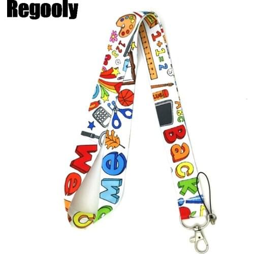 School supplies Neck Strap Lanyard keychain Mobile Phone Strap ID Badge Holder Rope Key Chain Keyrings cosplay Accessories Gifts