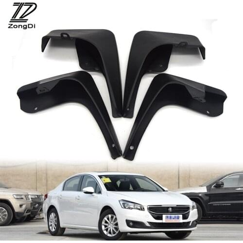 ZD Car Front Rear Mudguards For All Peugeot 508 Sedan 508SW 2011 2012 2013 2014 Car-styling 1Set Mudflaps Accessories Fenders