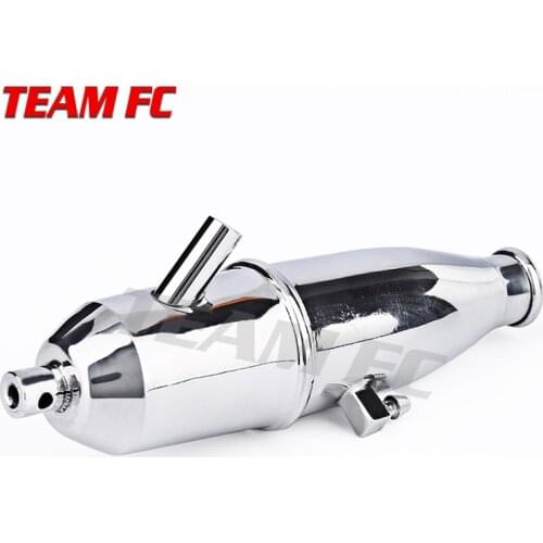 1:10 HSP 1:10 Aluminum Side Exhaust Pipe For RC Nitro Car Buggy Truck Engine Spare Parts Accessory 02006 02031 S29