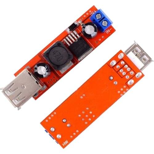1 PCS Dual USB Output 9V/12V/24V/36V to 5VDC-DC 3A Step-down Regulated Power Supply Module Car Charging
