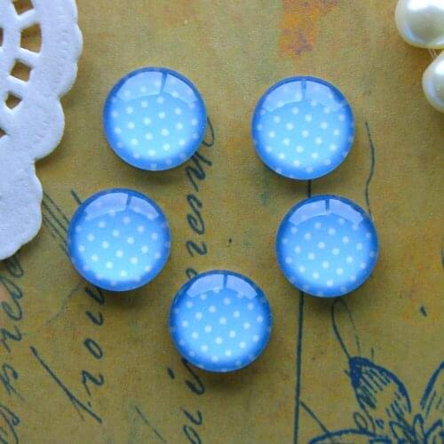 12mm 25mm 14mm 16mm 18mm 20mm Photo Glass Cabochons Round Cameo Set Handmade Settings Dot 07