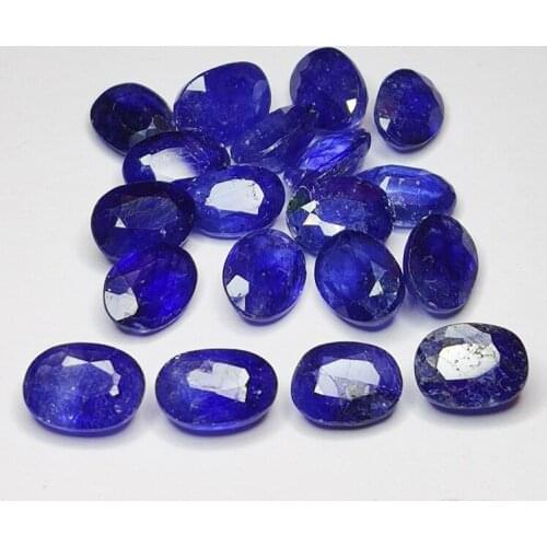 20.83ct Blue Sapphire oval cut 7.3x5.1mm 19pc