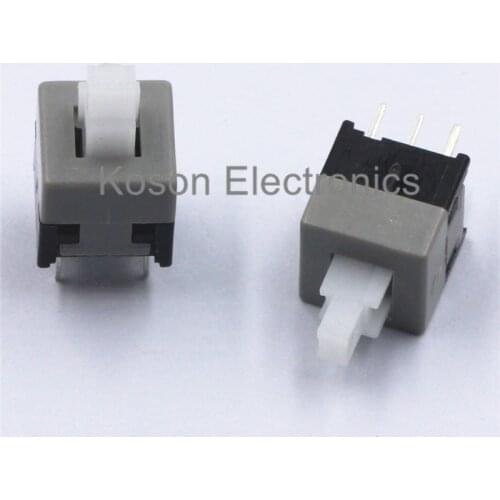 20pcs 6Pin Push Tactile Power Micro Switch Self lock On/ON button Latching switch 5.8x5.8mm 5.8*5.8mm