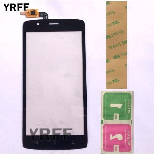 5.0" Touch Screen Digitizer Panel For Fly Cirrus 3 FS506 FS 506 Touch Screen Panel Front Glass Touchscreen 3M Glue Wipes