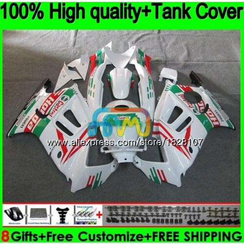 CBR600F2 Kit For HONDA CBR 600F2 600 FS F2 91 92 1993 1994 1BS.141 CBR600FS CBR600 F2 1991 1992 93 94 Fairing White green +Tank